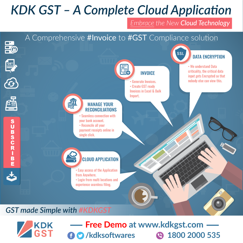 Go for #KDKGST a complete cloud based #Invoice to #Gst #ComplianceSolution for #Tax #Professionals & #SMBs.