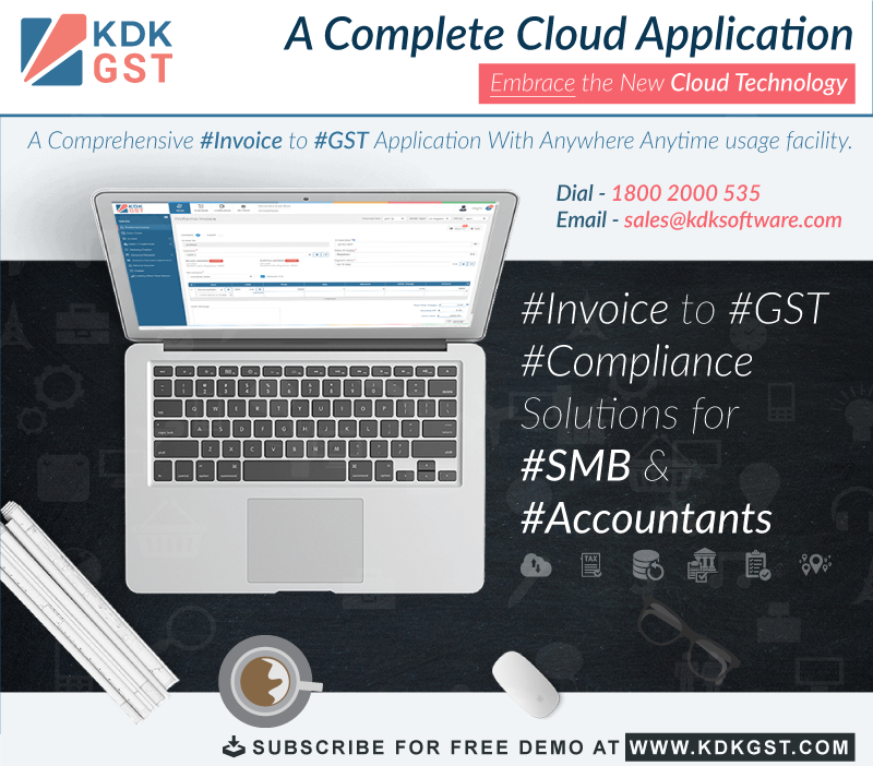 Go for  #KDK #ExpressGST a complete cloud based #Invoice to #Gst#Compliance Solution for #Tax #Professionals & #SMBs.
