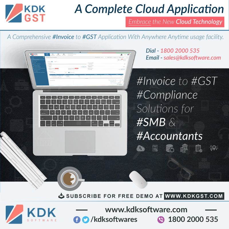 Go for #KDKGST a complete cloud based #Invoice to #Gst#Compliance Solution for #Tax #Professionals & #SMBs.