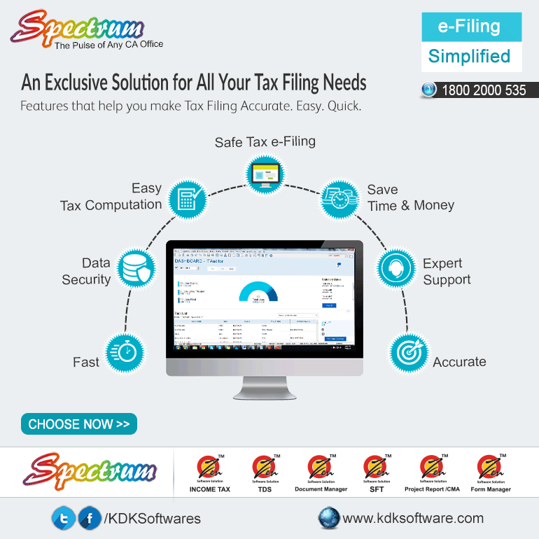 n Exclusive Solution for All Your Tax Filing Needs. Features that help you make Tax Filing Accurate. Easy. Quick.