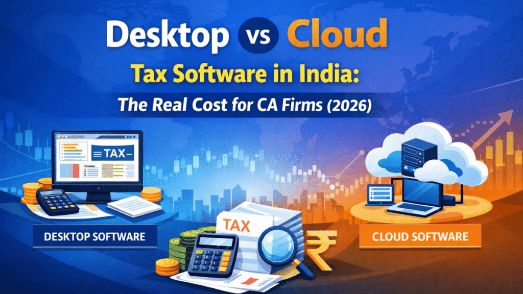 Desktop vs Cloud Tax Software in India: The Real Cost for CA Firms (2026)