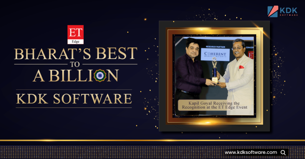 KDK Software Featured Among ET Edge Bharat’s Best to a Billion 